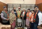 लूना परिवार ने कांग्रेस छोड़ थामा भाजपा का दामन