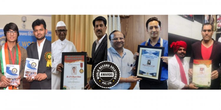 World Records Solution and Awards PVT. LTD. helps individuals to make outstanding records