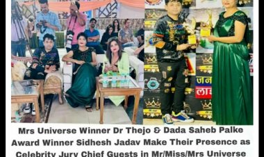 Dr. Thejo Kumari Amudala & Sidhesh Jadhav Celebrity jury chief guests for Mr./Miss/Mrs. Universe Queen and King contest