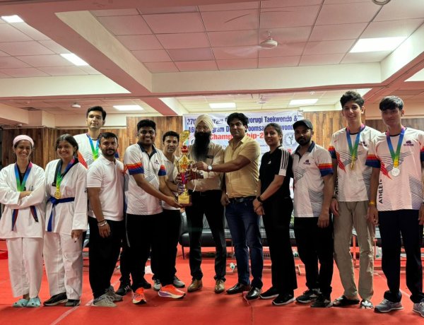 27वीं जिला ताइक्वांडो चैंपियनशिप में सिलेक्शन लिया गया स्टेट टूर्नामेंट के लिए