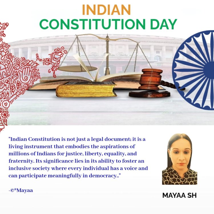Mayaa SH's Message On The Indian Constitution Day