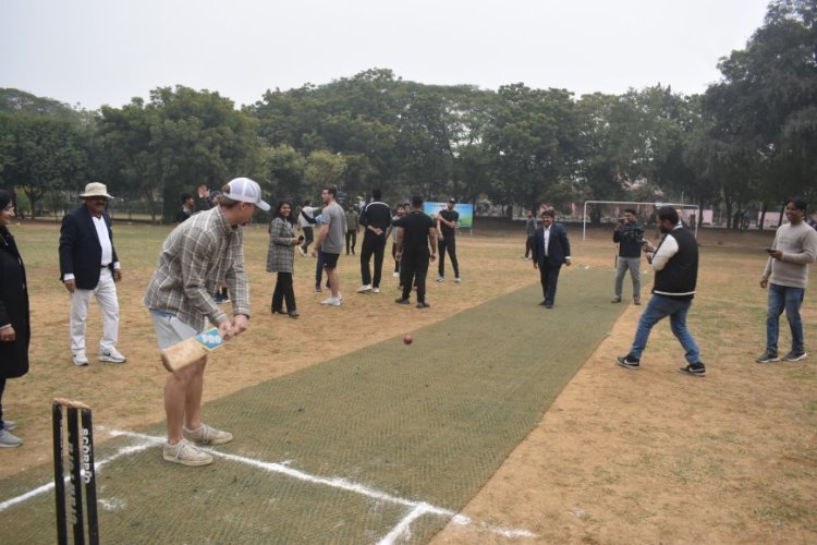 Friendship on Pitch; IIHMR University Hosts Bryant University for a Friendly Match
