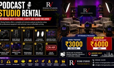 Low-Cost Podcast Studio in Mumbai Featuring 3 Sony Cameras